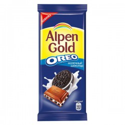 Шоколад, Alpen Gold (Альпен гольд) 95 г Орео молочный