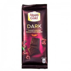 Шоколад, Alpen Gold (Альпен гольд) 90 г темный Пикантная вишня