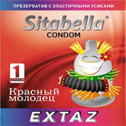 Презервативы Sitabella Экстаз красный молодец с усиками 1 шт.