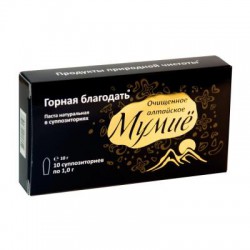 Средство для интимной гигиены Горная Благодать мумие алтайское очищенное 10 шт. супп. ваг. и рект. 1 г