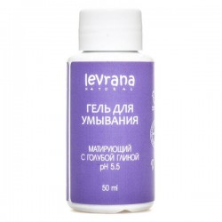 Гель для умывания Levrana natural Матирующий с голубой глиной 50 мл